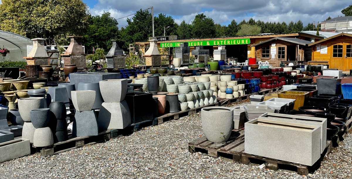 Vente de poterie décorative de jardin