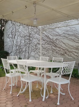 Mobilier de jardin aluminium